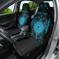 Personalized Viking Dragon Car Seat Cover with Sword Blue Scandinavian Tattoo LT9 - Wonder Print Shop
