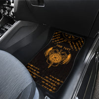 Personalized Viking Dragon Car Mats with Sword Gold Scandinavian Tattoo LT9 - Wonder Print Shop