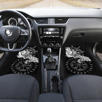 Vikings Raven and Wolf Car Mats with Aegishjalmur Unique LT9 - Wonder Print Shop