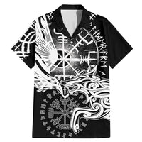 Vikings Raven and Wolf Family Matching Mermaid Dress and Hawaiian Shirt with Aegishjalmur Unique LT9 - Wonder Print Shop