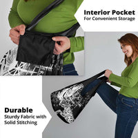 Vikings Raven and Wolf Grocery Bag with Aegishjalmur Unique