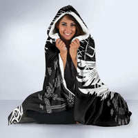 Vikings Raven and Wolf Hooded Blanket with Aegishjalmur Unique