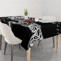 Vikings Raven and Wolf Tablecloth with Aegishjalmur Unique - Wonder Print Shop