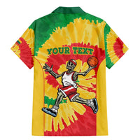 Lithuania Basketball Skeleton Personalized Family Matching Mermaid Dress and Hawaiian Shirt Skullman Lithuania Tie Dye