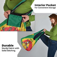 Lithuania Basketball Skeleton Personalized Grocery Bag Skullman Lithuania Tie Dye