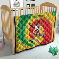 Lithuania Basketball Skeleton Personalized Quilt Skullman Lithuania Tie Dye