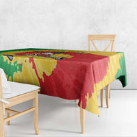 Lithuania Basketball Skeleton Personalized Tablecloth Skullman Lithuania Tie Dye