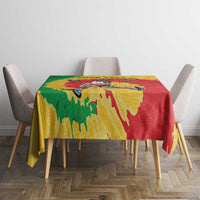 Lithuania Basketball Skeleton Personalized Tablecloth Skullman Lithuania Tie Dye
