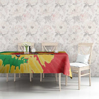 Lithuania Basketball Skeleton Personalized Tablecloth Skullman Lithuania Tie Dye