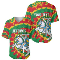 Lithuania Tie Dye Retro Basketball 1992 Personalized Baseball Jersey