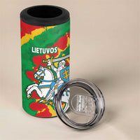 Lithuania Tie Dye Retro Basketball 1992 Personalized 4 in 1 Can Cooler Tumbler