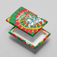 Lithuania Tie Dye Retro Basketball 1992 Personalized Canvas Wall Art