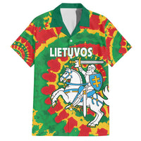 Lithuania Tie Dye Retro Basketball 1992 Personalized Family Matching Puletasi and Hawaiian Shirt