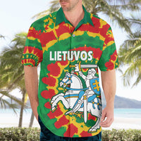 Lithuania Tie Dye Retro Basketball 1992 Personalized Hawaiian Shirt
