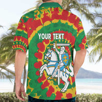 Lithuania Tie Dye Retro Basketball 1992 Personalized Hawaiian Shirt