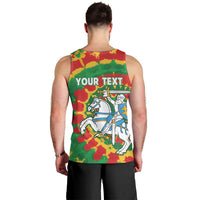 Lithuania Tie Dye Retro Basketball 1992 Personalized Men Tank Top