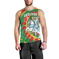 Lithuania Tie Dye Retro Basketball 1992 Personalized Men Tank Top
