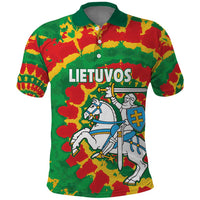 Lithuania Tie Dye Retro Basketball 1992 Personalized Polo Shirt