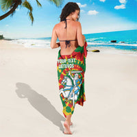 Lithuania Tie Dye Retro Basketball 1992 Personalized Sarong