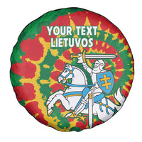 Lithuania Tie Dye Retro Basketball 1992 Personalized Spare Tire Cover