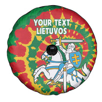 Lithuania Tie Dye Retro Basketball 1992 Personalized Spare Tire Cover