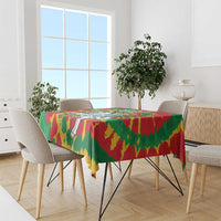 Lithuania Tie Dye Retro Basketball 1992 Personalized Tablecloth