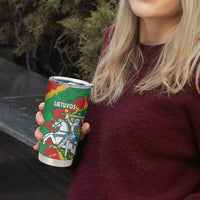 Lithuania Tie Dye Retro Basketball 1992 Personalized Tumbler Cup