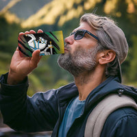 Lithuania Vytis 4 in 1 Can Cooler Tumbler Lietuvos Chasing and Fighting