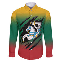 Lithuania Vytis Family Matching Puletasi and Hawaiian Shirt Lietuvos Chasing and Fighting