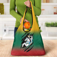 Lithuania Vytis Grocery Bag Lietuvos Chasing and Fighting