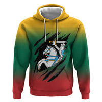 Lithuania Vytis Hoodie Lietuvos Chasing and Fighting