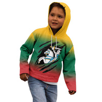 Lithuania Vytis Kid Hoodie Lietuvos Chasing and Fighting