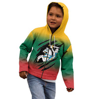 Lithuania Vytis Kid Hoodie Lietuvos Chasing and Fighting