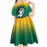 Lithuania Vytis Kid Short Sleeve Dress Lietuvos Chasing and Fighting