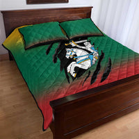 Lithuania Vytis Quilt Bed Set Lietuvos Chasing and Fighting