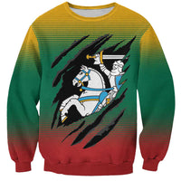 Lithuania Vytis Sweatshirt Lietuvos Chasing and Fighting