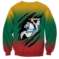 Lithuania Vytis Sweatshirt Lietuvos Chasing and Fighting