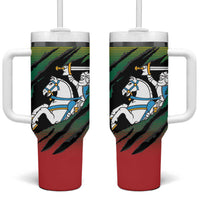 Lithuania Vytis Tumbler With Handle Lietuvos Chasing and Fighting