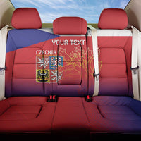 Custom Czech Republic Back Car Seat Cover Unique Double Tailed Lion LT9 - Wonder Print Shop
