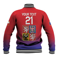 Custom Czech Republic Baseball Jacket Unique Double Tailed Lion LT9 - Wonder Print Shop