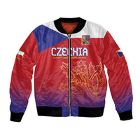 Custom Czech Republic Bomber Jacket Unique Double Tailed Lion LT9 - Wonder Print Shop