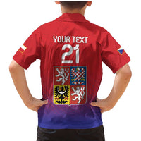 Custom Czech Republic Family Matching Mermaid Dress and Hawaiian Shirt Unique Double Tailed Lion LT9 - Wonder Print Shop