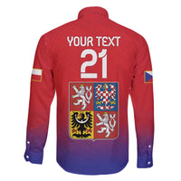 Custom Czech Republic Family Matching Puletasi and Hawaiian Shirt Unique Double Tailed Lion - Wonder Print Shop