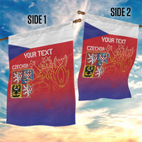 Custom Czech Republic Garden Flag Unique Double Tailed Lion - Wonder Print Shop