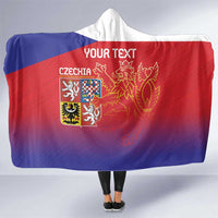 Custom Czech Republic Hooded Blanket Unique Double Tailed Lion