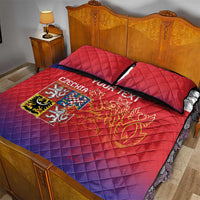 Custom Czech Republic Quilt Bed Set Unique Double Tailed Lion - Wonder Print Shop
