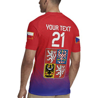 Custom Czech Republic Rugby Jersey Unique Double Tailed Lion - Wonder Print Shop