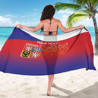 Custom Czech Republic Sarong Unique Double Tailed Lion - Wonder Print Shop