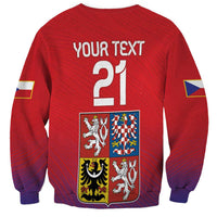 Custom Czech Republic Sweatshirt Unique Double Tailed Lion - Wonder Print Shop