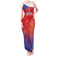 Custom Czech Republic Tank Maxi Dress Unique Double Tailed Lion - Wonder Print Shop